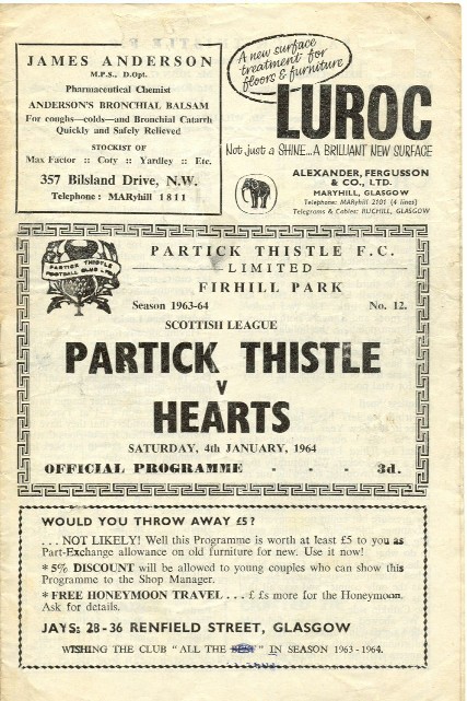 1964010401 Partick Thistle 1-2 A