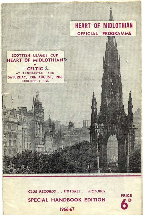 1966081301 Celtic 0-2 Tynecastle