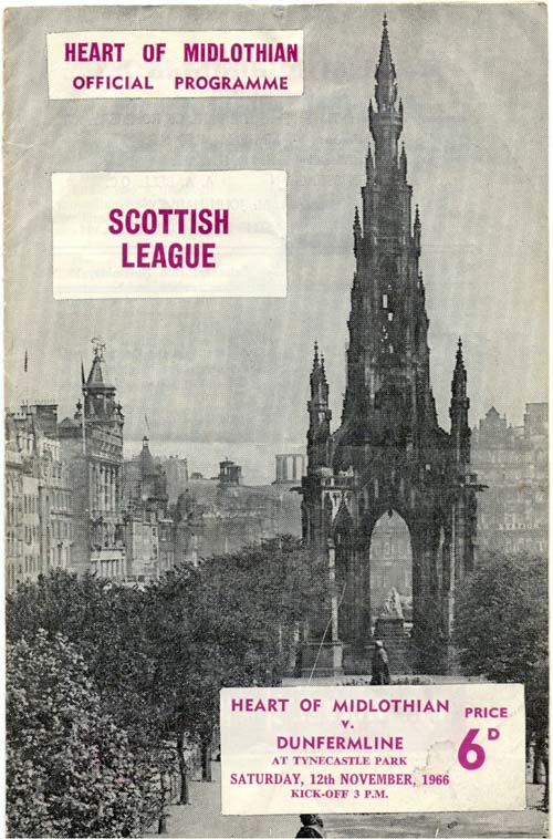 1966111201 Dunfermline Athletic 1-1 Tynecastle