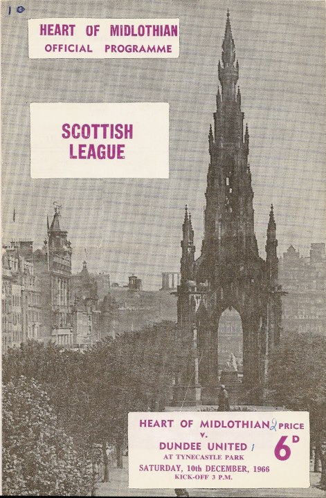 1966121001 Dundee United 2-1 Tynecastle