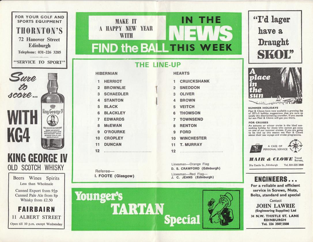 1972010106 Hibernian 0-0 Easter Road