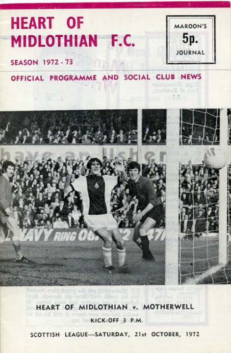 1972102101 Motherwell 0-0 Tynecastle