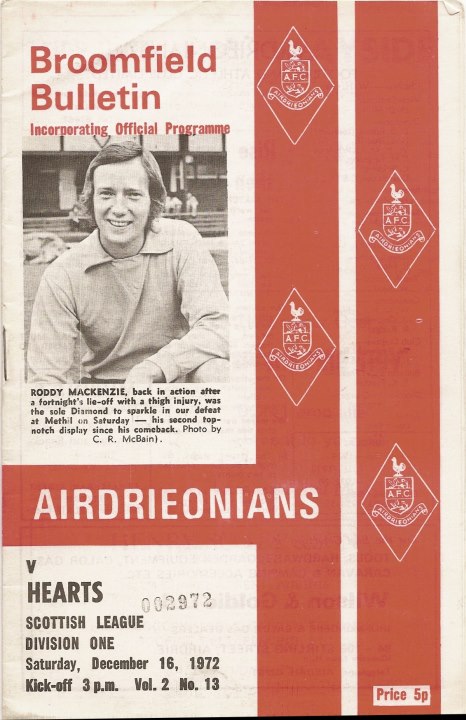 1972121601 Airdrieonians 2-0 Broomfield Park