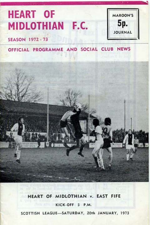 1973012001 East Fife 1-1 Tynecastle