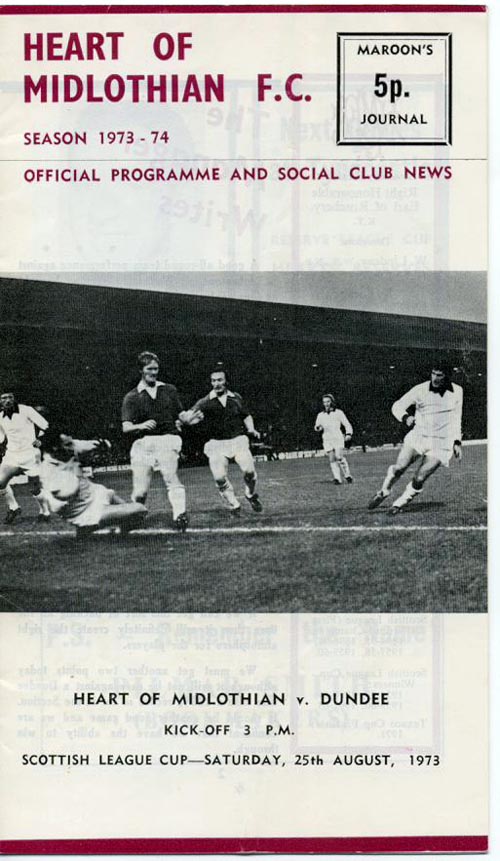 1973082502 Dundee 0-0 Tynecastle