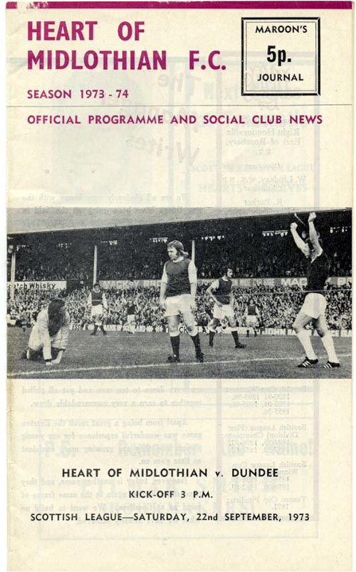 1973092202 Dundee 2-2 Tynecastle