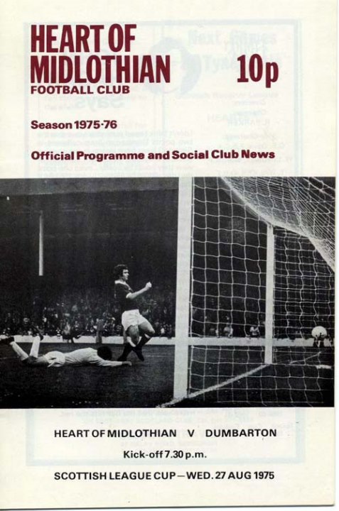 1975082701 Dumbarton 6-2 Tynecastle