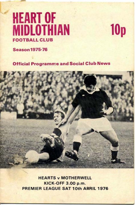 1976041001 Motherwell 1-2 Tynecastle