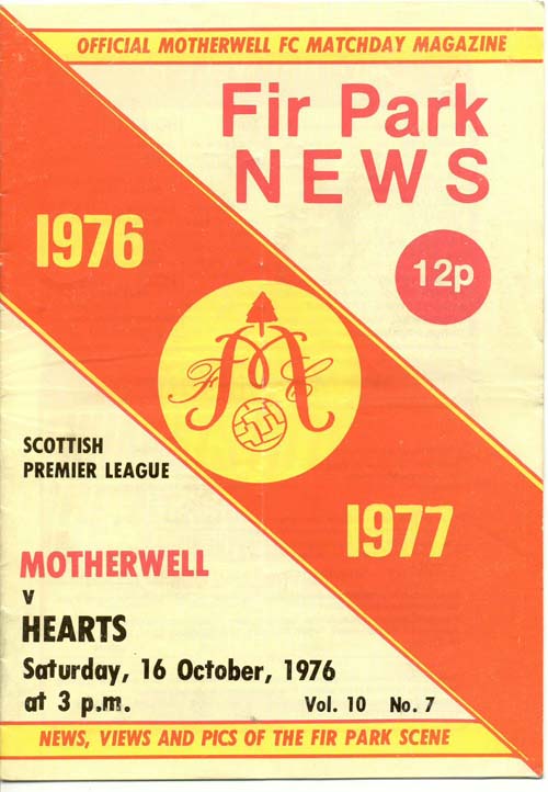 1976101601 Motherwell 1-1 Fir Park