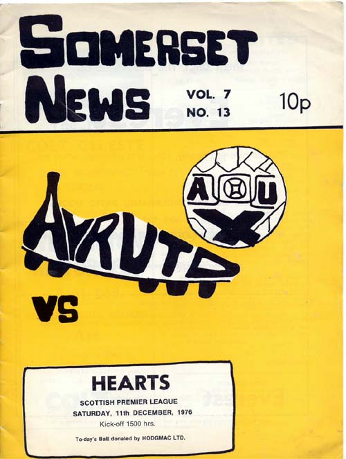 1976121101 Ayr United 1-0 Somerset Park