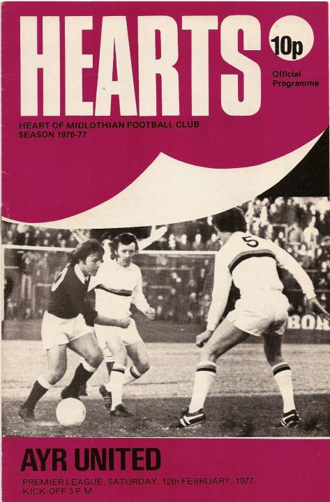 1977021201 Ayr United Tynecastle Postponed