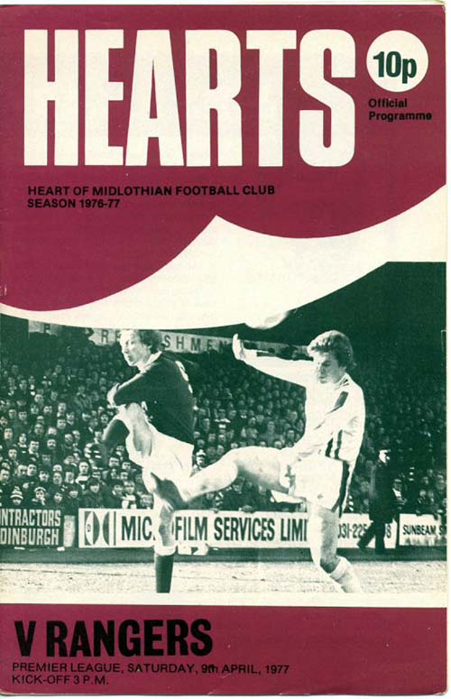 1977040902 Rangers 1-3 Tynecastle