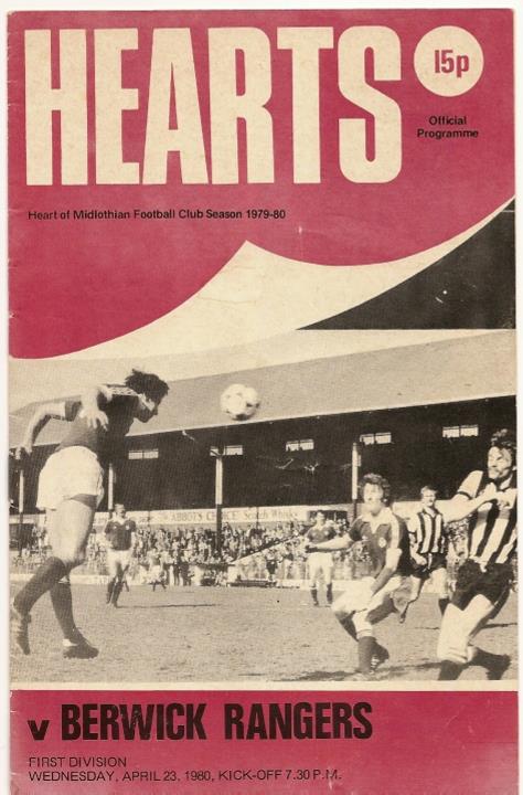 1980042301 Berwick Rangers 1-1 Tynecastle