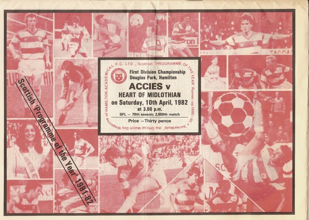 1982041001 Hamilton Accies 2-0 Douglas Park