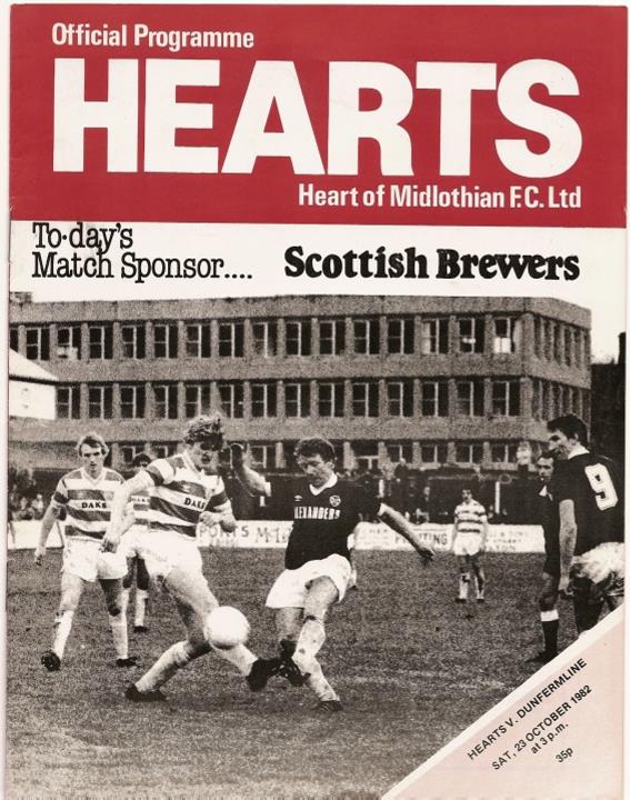 1982102301 Dunfermline Athletic 4-1 Tynecastle