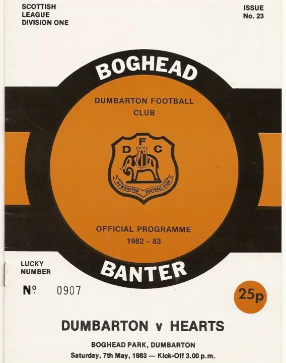 1983050701 Dumbarton 4-0 Boghead Park