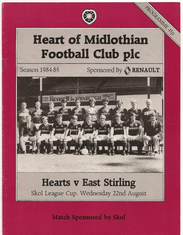 1984082201 East Stirlingshire 4-0 Tynecastle