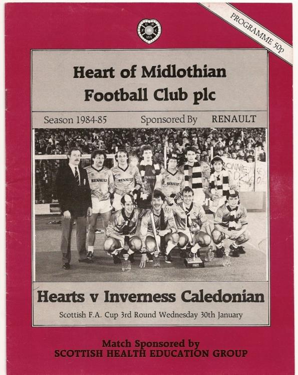 1985013001 Inverness Caley 6-0 Tynecastle