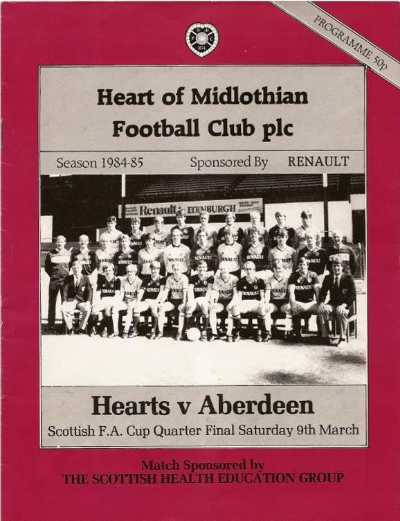 1985030901 Aberdeen 1-1 Tynecastle