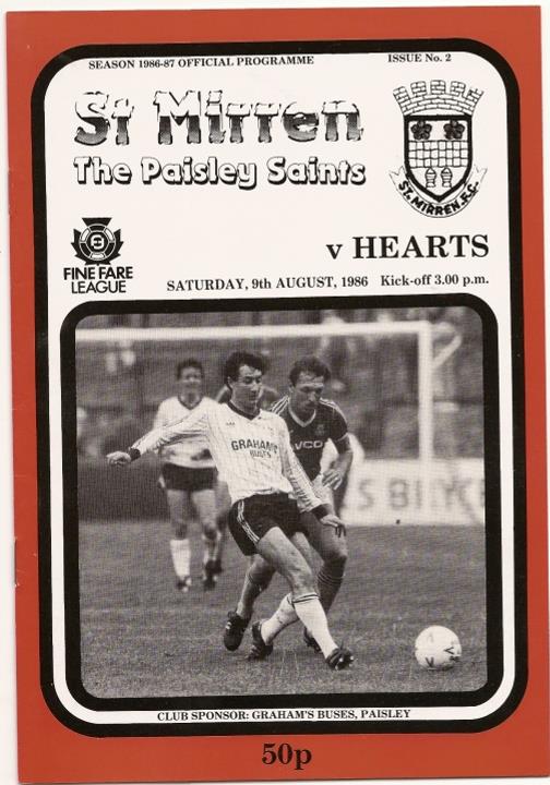 1986080901 St Mirren 0-0 Love Street