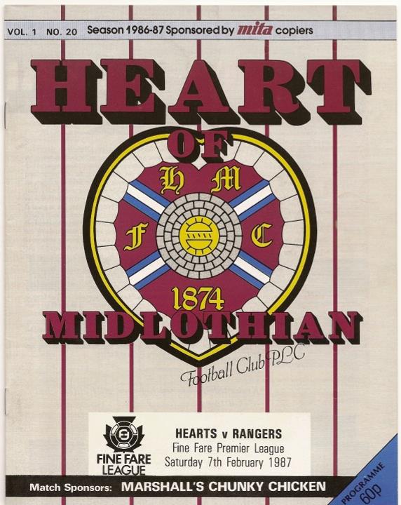 1987020701 Rangers 2-5 Tynecastle