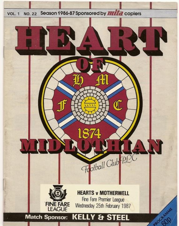 1987022501 Motherwell 1-1 Tynecastle