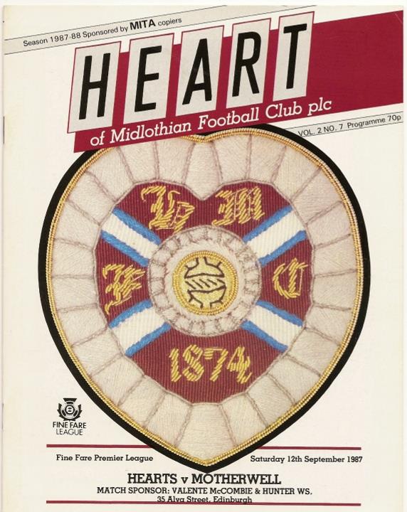 1987091201 Motherwell 1-0 Tynecastle