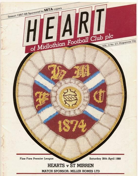 1988043001 St Mirren 0-1 Tynecastle