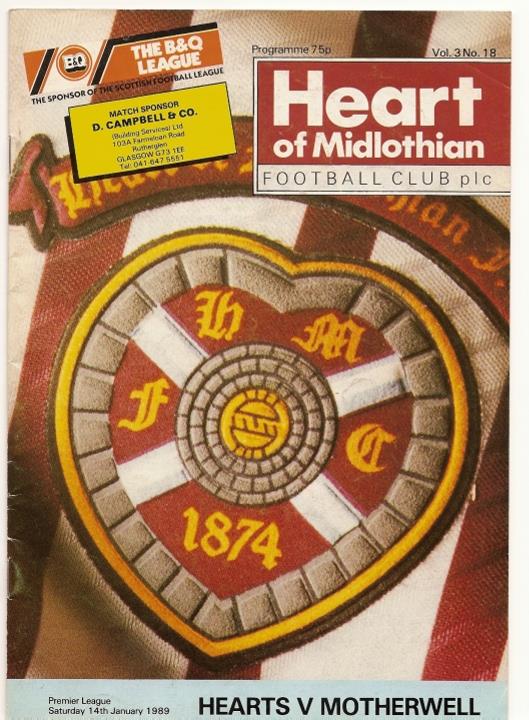 1989011401 Motherwell 0-0 Tynecastle