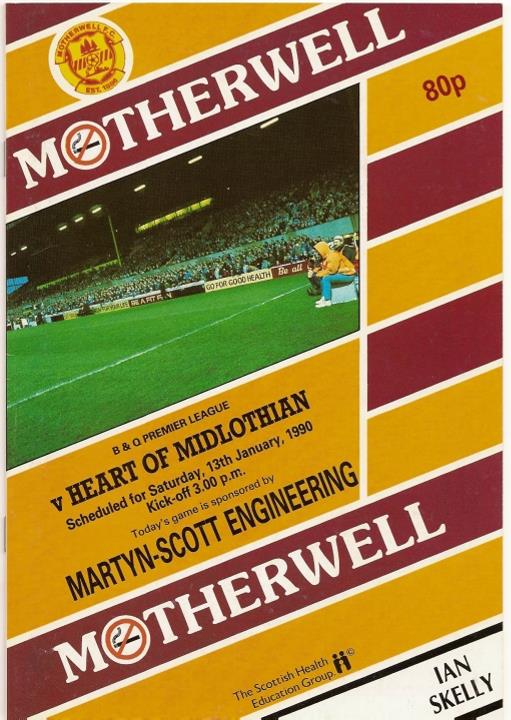 1990011301 Motherwell 3-0 Fir Park