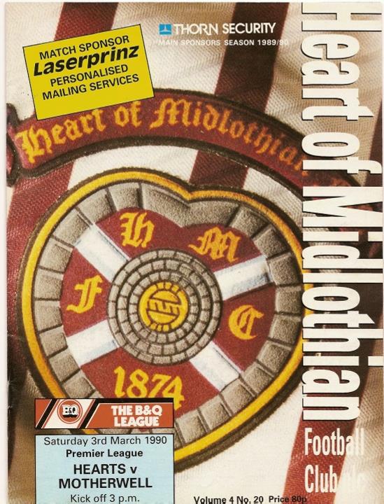 1990030301 Motherwell 2-0 Tynecastle