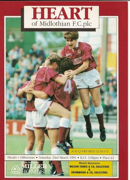 1991032301 Hibernian 3-1 Tynecastle