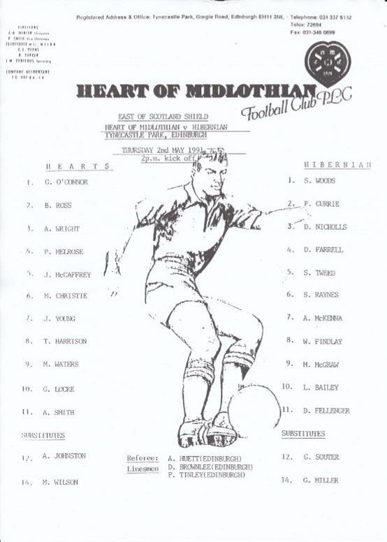 1991050201 Hibernian EoSS Tynecastle