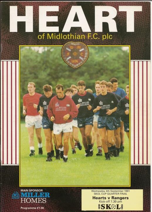 1991090401 Rangers 0-1 Tynecastle