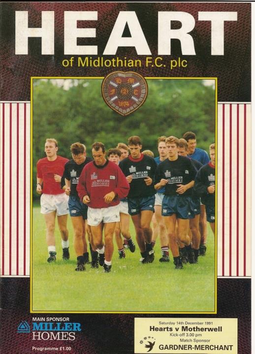 1991121401 Motherwell 3-1 Tynecastle