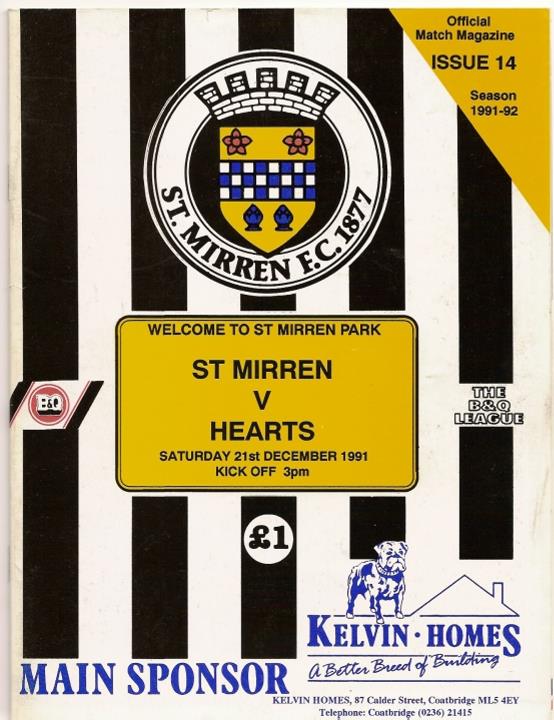 1991122101 St Mirren 1-0 Love Street