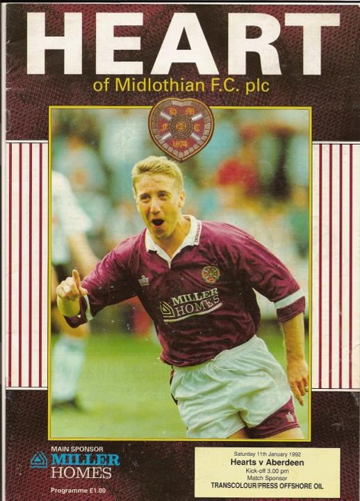 1992011101 Aberdeen 0-4 Tynecastle