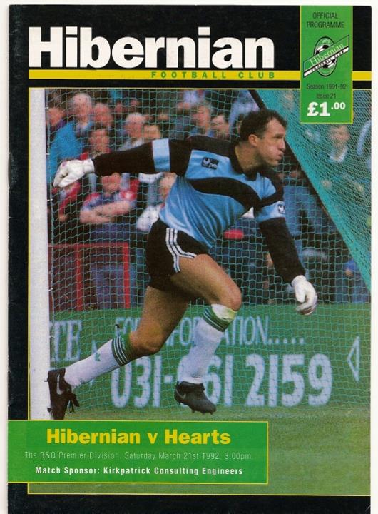 1992032101 Hibernian 2-1 Easter Road