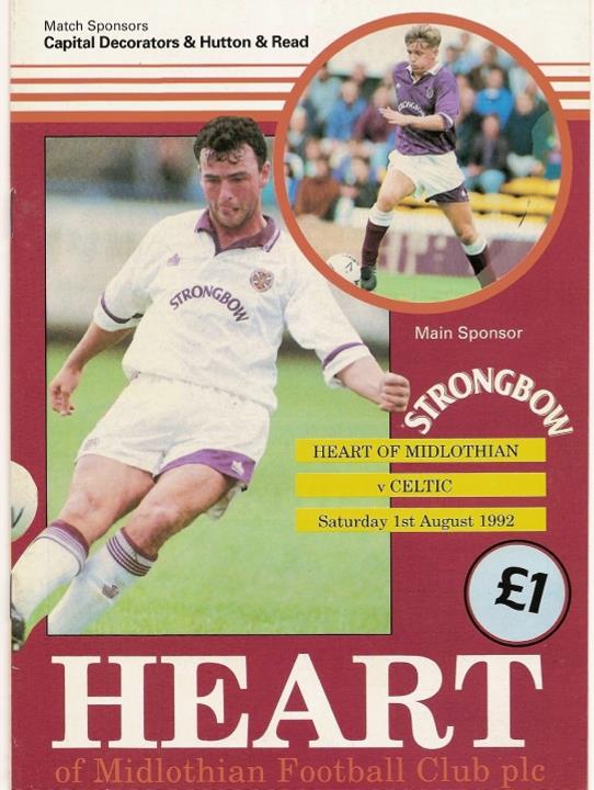 1992080101 Celtic 0-1 Tynecastle