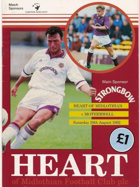 1992082901 Motherwell 1-0 Tynecastle