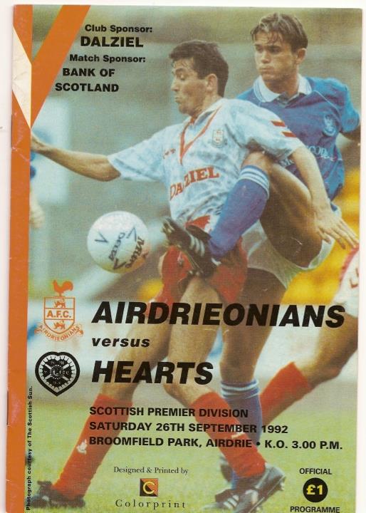 1992092601 Airdrieonians 0-1 Broomfield Park