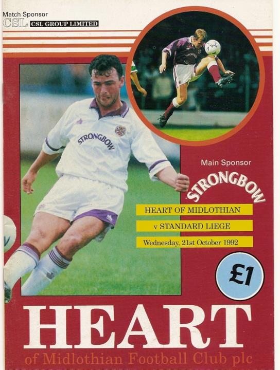 1992102101 Standard Liege 0-1 Tynecastle