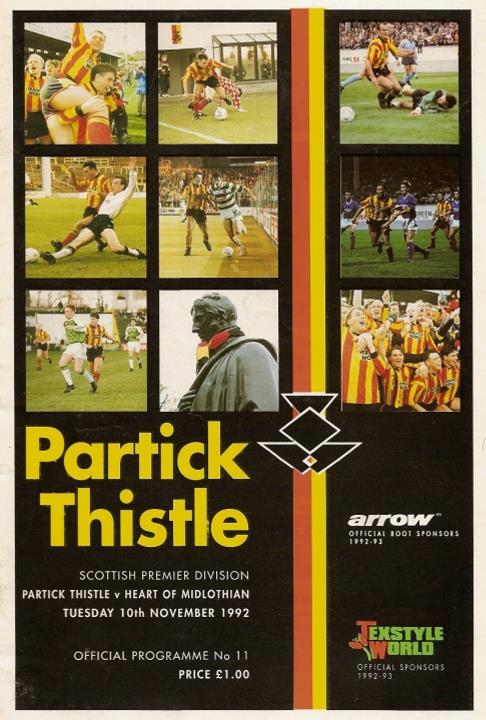 1992111001 Partick Thistle 1-1 A