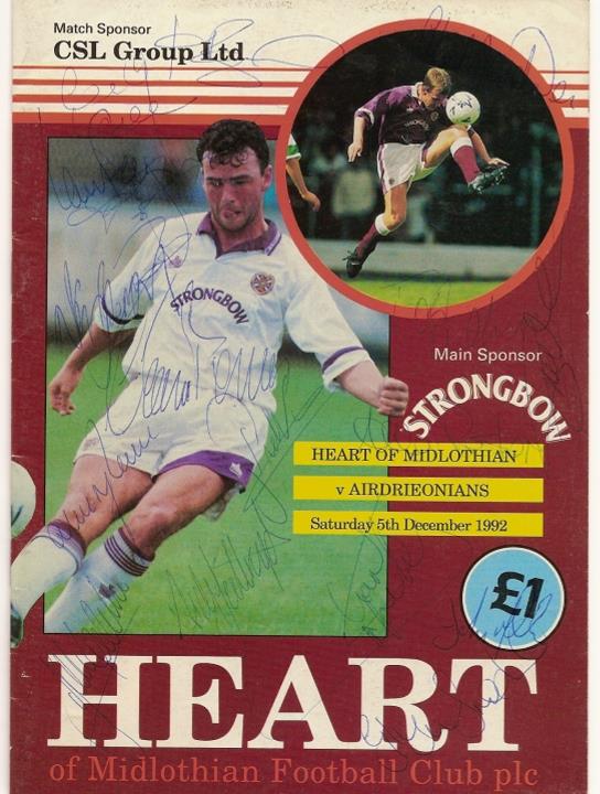 1992120501 Airdrieonians 1-3 Tynecastle