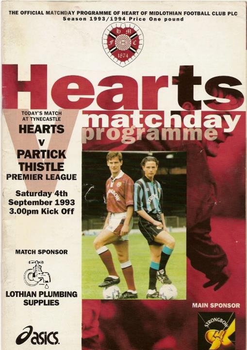 1993090401 Partick Thistle 2-1 Tynecastle