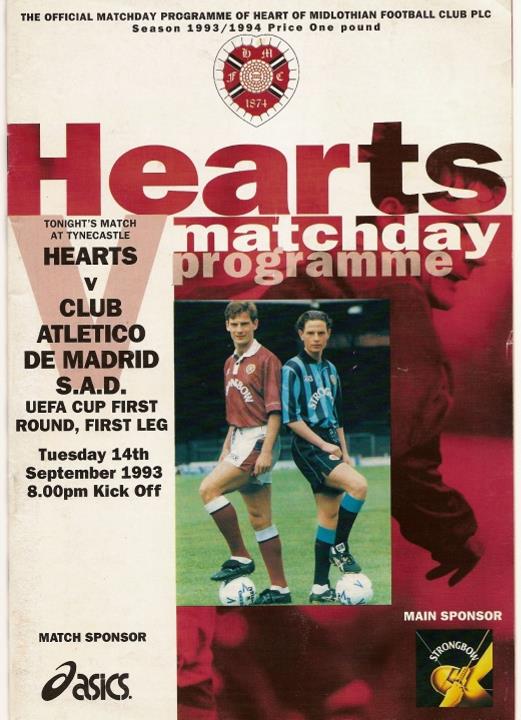 1993091401 Athletico Madrid 2-1 Tynecastle