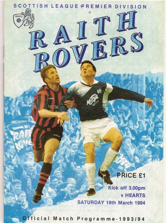 1994031901 Raith Rovers 2-2 A