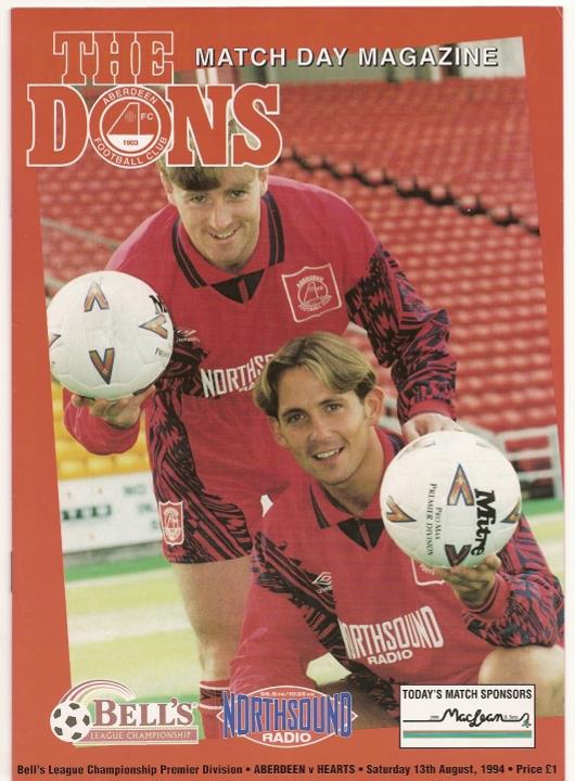 1994081301 Aberdeen 1-3 Pittodrie