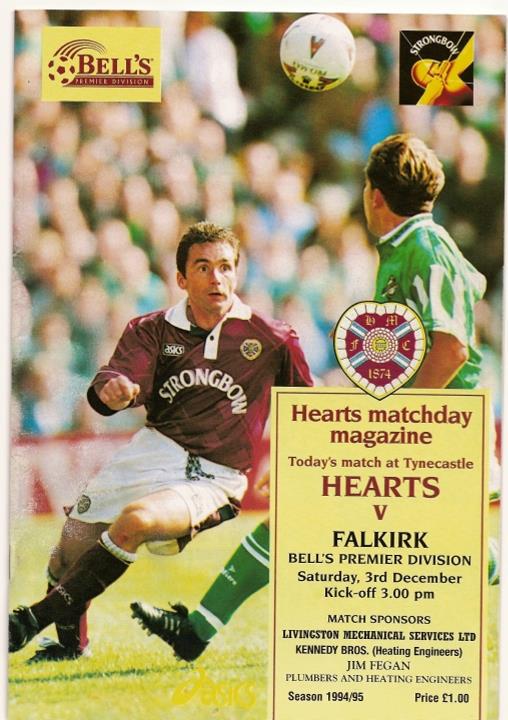 1994120301 Falkirk 1-1 Tynecastle