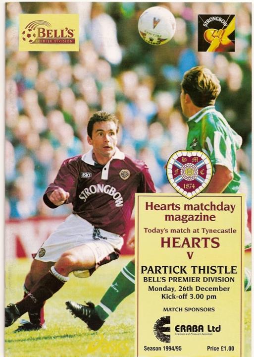 1994122601 Partick Thistle 3-0 Tynecastle